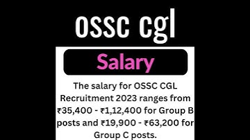 ossc cgl 2023 | salary | #ossc | #upsc | #ssc