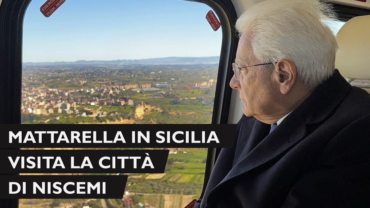 Il Presidente Mattarella a Niscemi