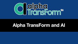 Alpha TransForm and AI with Robin Bennett