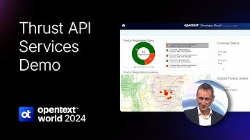 OpenText World 2024 Demo – AI Data Cloud: Thrust API’s