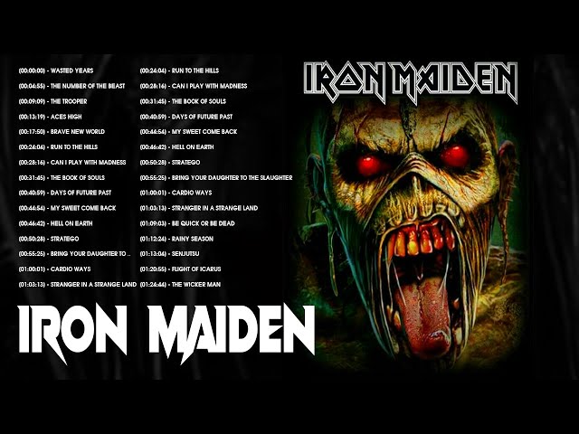 Iron Maiden Greatest Hits Full Album 2023 ~ Best Songs Of Iron Maiden Playlist 2023 class=