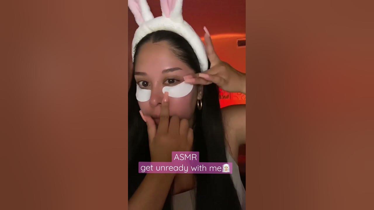 ASMR | Get unready with me🧖🏼‍♀️🧴✨