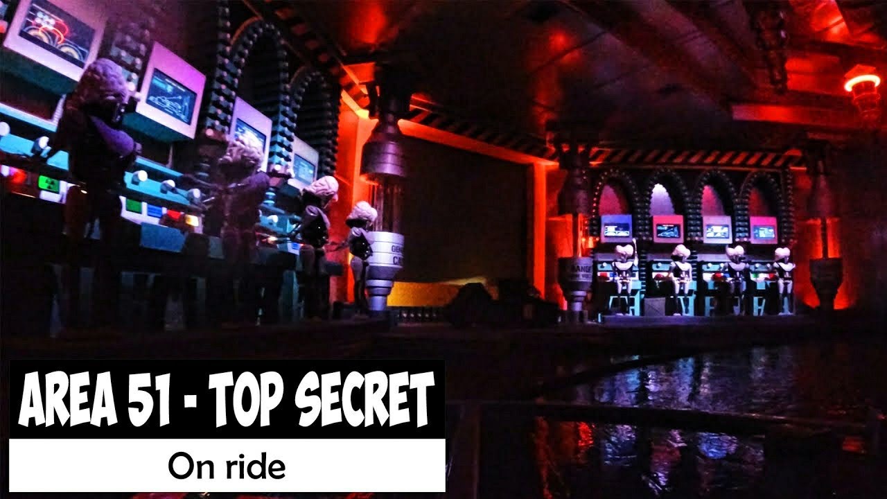 Area 51 Top Secret Movie Park Germany On Ride Youtube