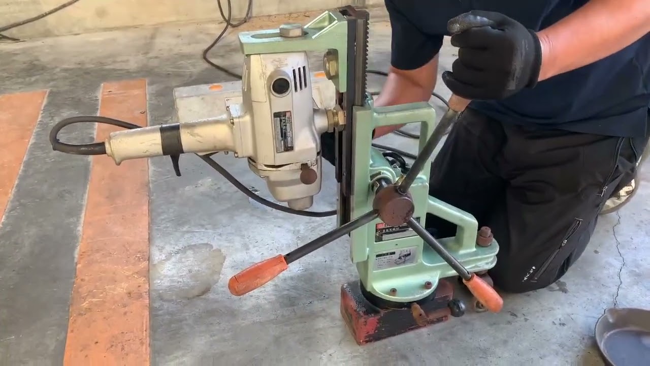 HITACHI 日立工機 磁気ボール盤 (磁気ドリルスタンド MS-21A＆