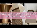 Review Leakproof Disposable 2-Pack Cat Litter Box Only - Made in The USA | Unmatched Odor Control |