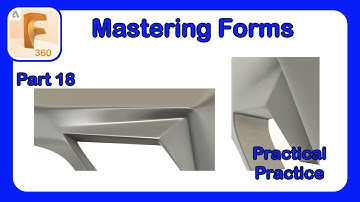 Fusion 360 Form Mastery - Part 18 - Applying our Knowledge to Model Hard and Soft Details #Fusion360