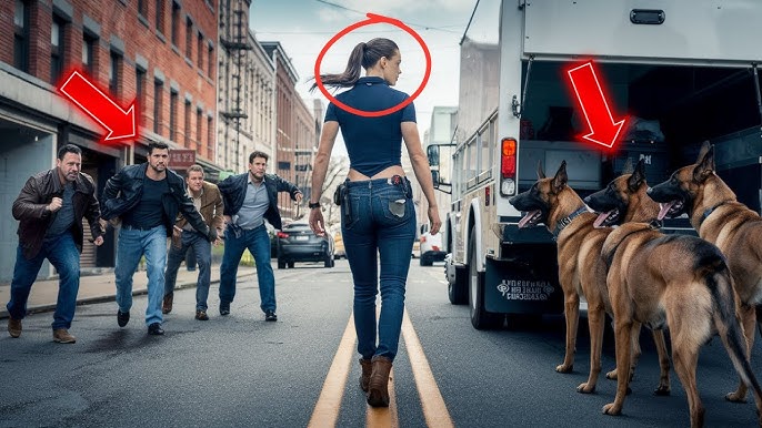Bikers Harass Female Truck Driver, Until Her Military K9s Show Their  Training - YouTube