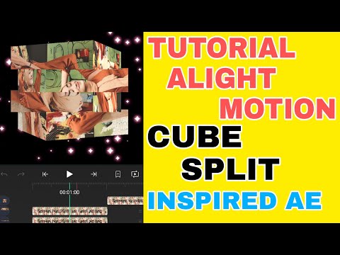 Tutorial Alight motion Android Cube split Inspired Ae