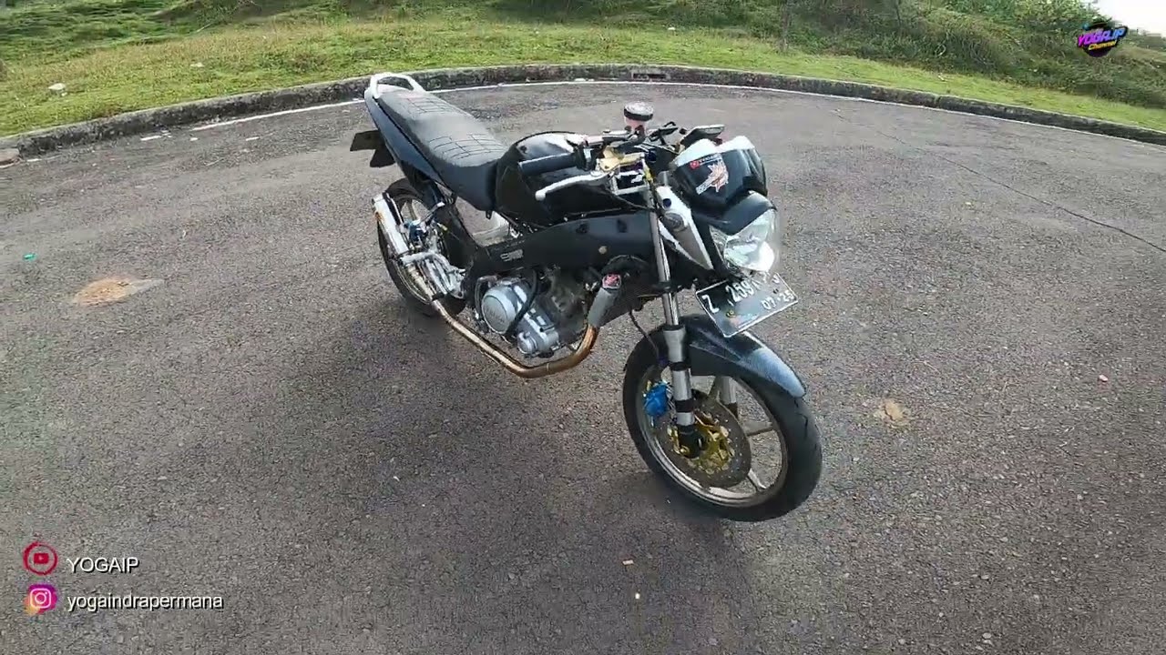 TEST RIDE VIXION OLD MODIFIKASI SIMPLE ALA ROAD RACE