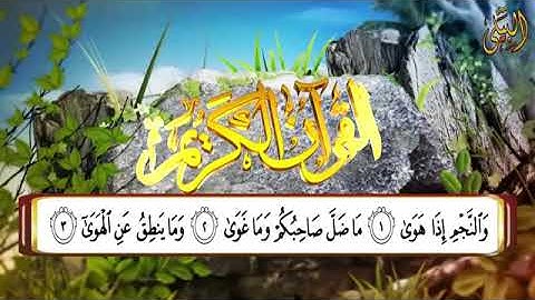 سوره النجم بصوت فضيله الشيخ هشام بن فؤاد البيلي