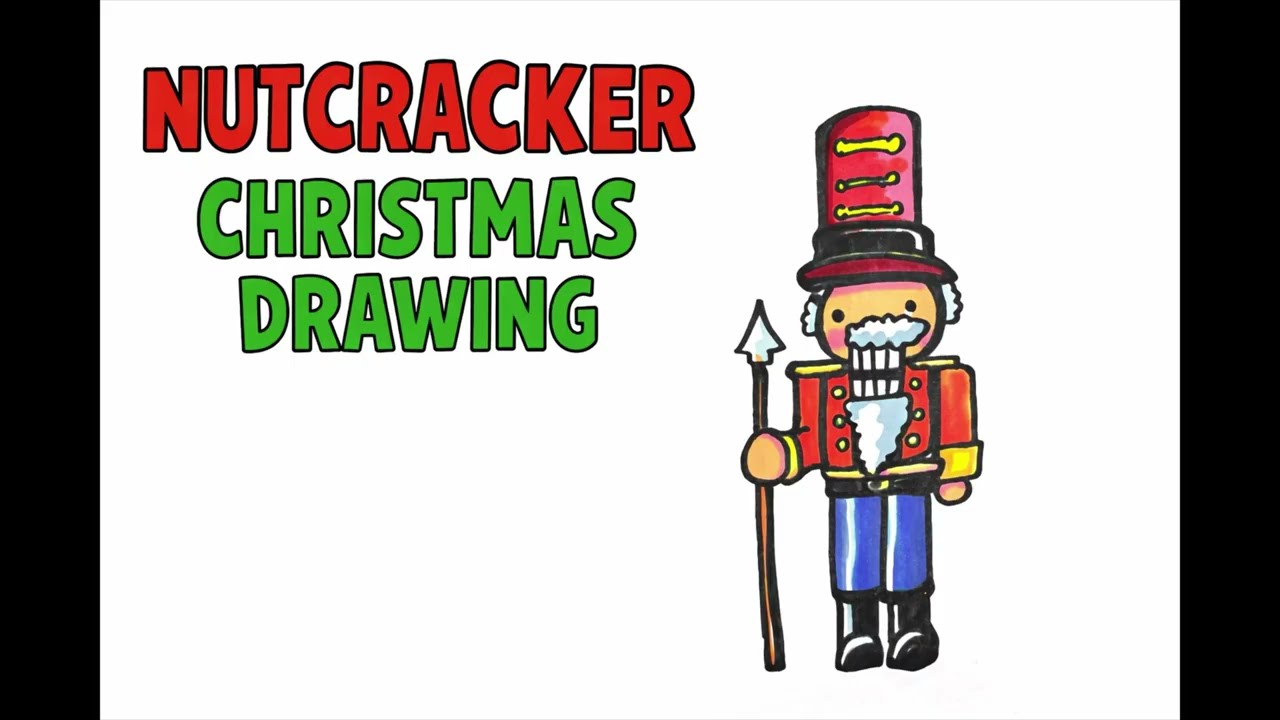 How To Draw A Christmas Nutcracker | How to Drawing on a  Gift Bag - EasyDIY Holiday Crafts