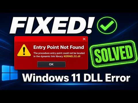 Fix 'Entry Point Not Found' Error in Windows 11 (Dynamic Link Library Fix)