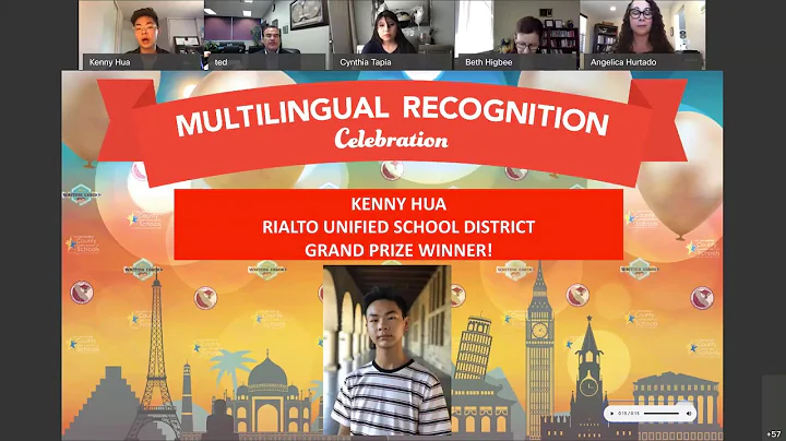 Multilingual Recognition Dinner 2020 Kenny Hua Gra...