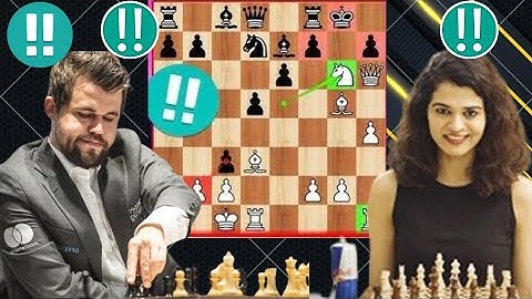 Macho Chess Game : 78 By Magnus Carlsen vs Tania Sachdev #chessgrandmaster #lichesstitledarena