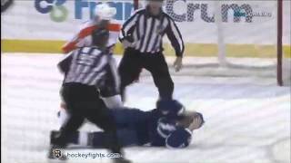 Wayne Simmonds vs Eric Brewer (December 27, 2011)