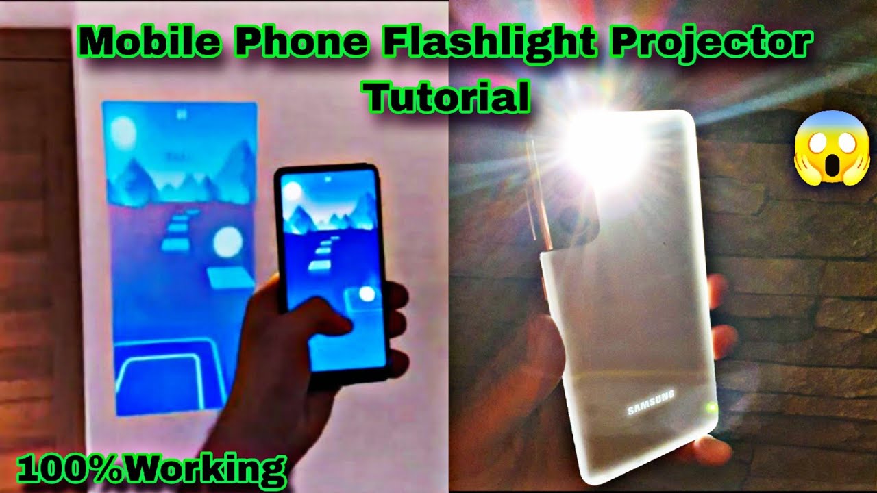 How To - Mobile Phone | FlashLight Hd Video Projector In Any Mobile ...