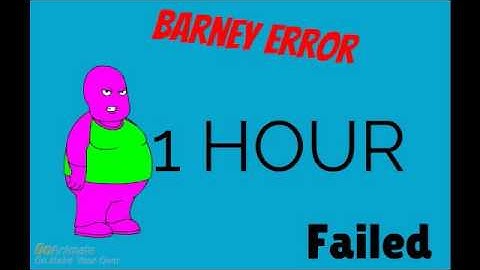 Barney Error 21 (Season 3 Premiere)