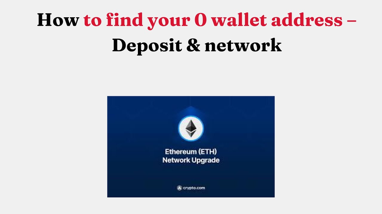 How to find your Crypto com Ethereum ETH wallet address – Deposit & network