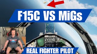 Actual F-15 Pilot vs Russian MiG-29 Dogfight | Digital Combat Simulator screenshot 1