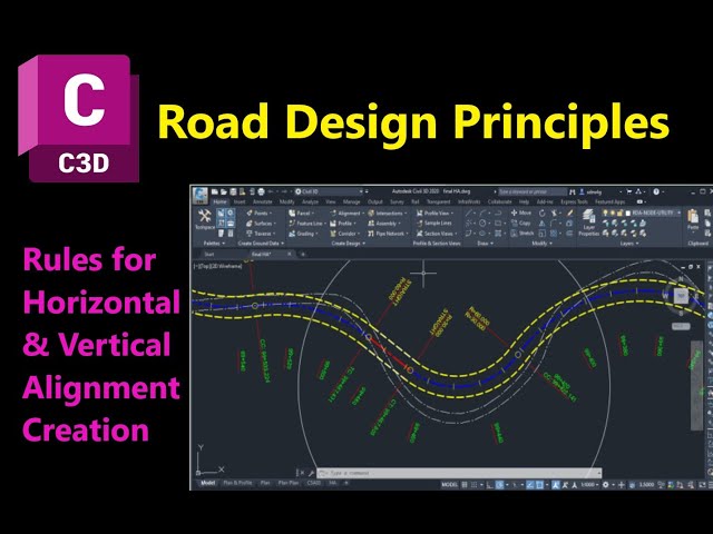 Road Alignment Graph Autocad Design Principles Of Horizontal Alignment