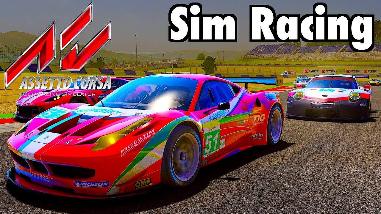Trying Sim Racing in Assetto Corsa Online with Moza R5 Wheel - YouTube