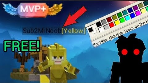 How to get FREE COLOUR NAMES!!! (BLOCKMAN GO BEDWARS)