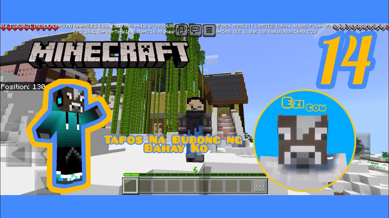 Minecraft Survival Let's Play | Episode 14 (Tapos Na Bubobg Ng Bahay Ko ...