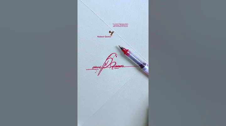 Eagle 🦅 Signature | Nabeel Qamar | #eagle #signature #howtosign #shorts