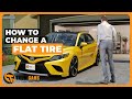 How to change a flat tire  correct and easy way