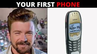 Rick Astley Becoming Old  ( Your First Phone  )