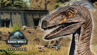 Building a VELOCIRAPTOR Paddock in Jurassic World Evolution 3! 🦖 | Jurassic Valley