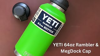 Canopy Green Yeti 64oz Rambler with MagDock Cap