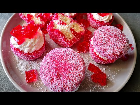 Jelly filled Red Snowballs. Melt in the mouth deliciousness.