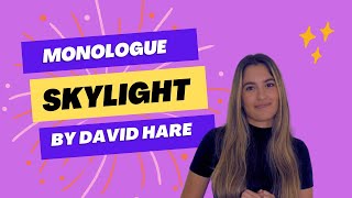 Kyra's Monologue | Skylight by David Hare