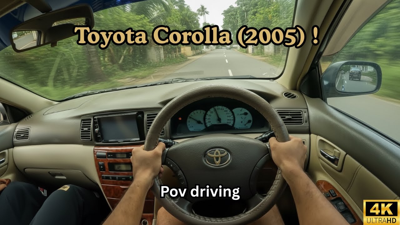 Toyota Corolla ! (2004) POV driving...! [Raw sound].