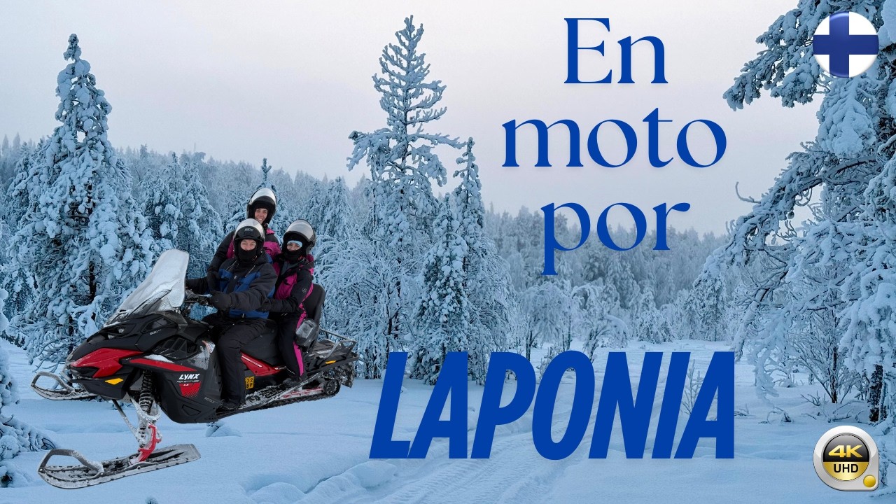 LAPONIA | MOTOS DE NIEVE | Paisajes mágicos en FINLANDIA 🇫🇮