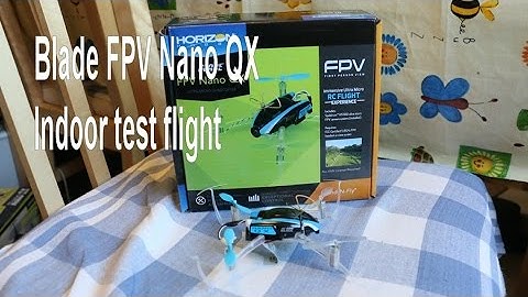Blade FPV Nano QX flying round the house - quick first test flight