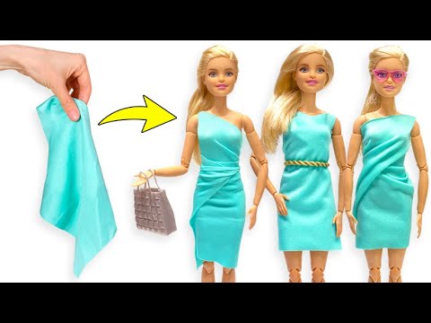 How to Make CLOTHES for BARBIE Doll