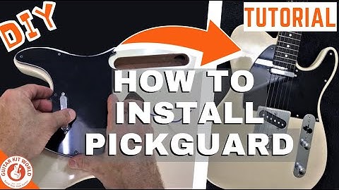 Installing the pickguard | TE Guitar Kit