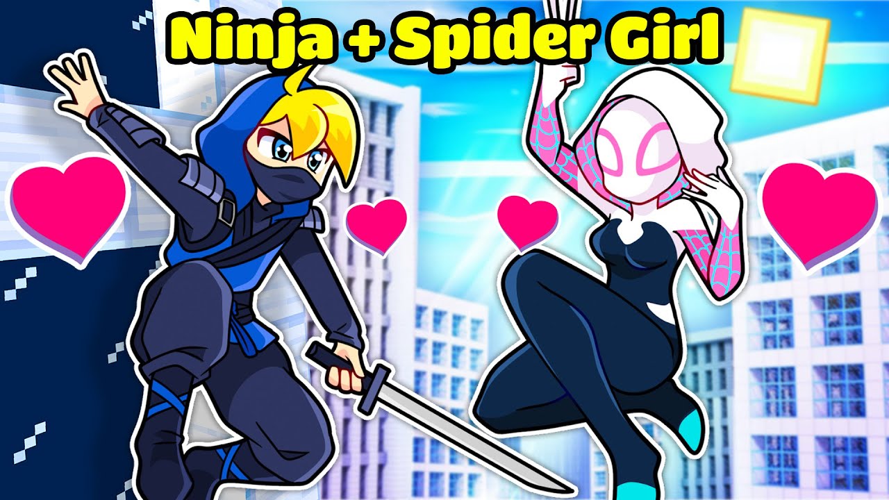 Se SBRISER NINJA AMASSE SPIDER GIRL Su Minecraft!