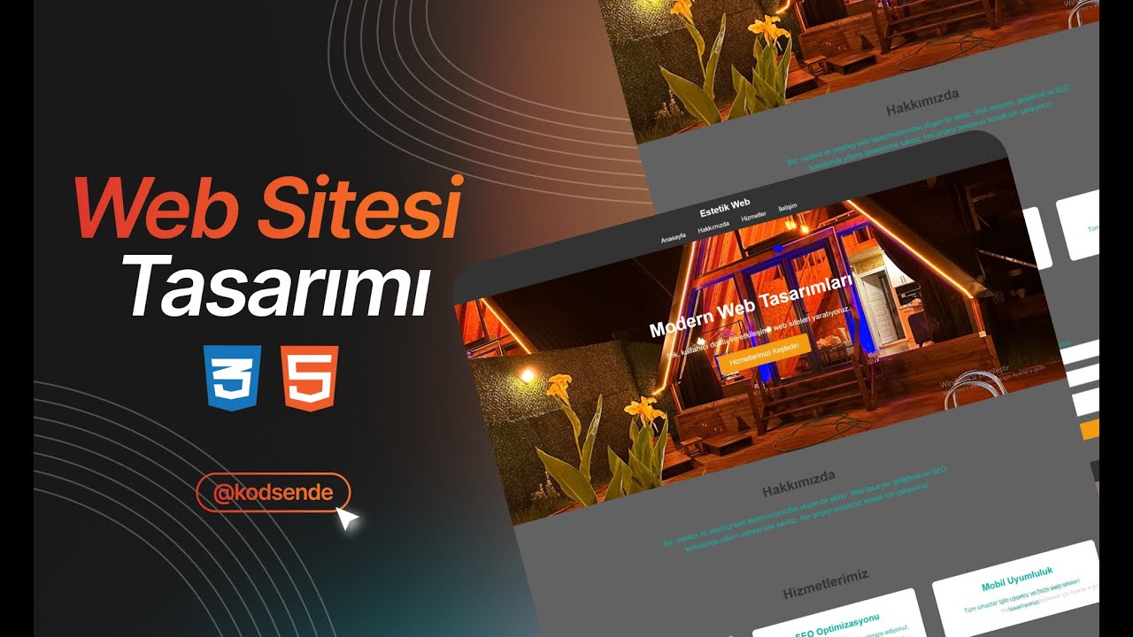 2024 | SADECE HTML & CSS İLE WEB SİTESİ YAPIMI