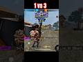 1 vs 3 Impossible Clutch 😱 Headshot Only | Free Fire #shorts”