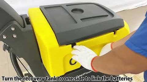 C18 Unbox, 2024 Model, Battery Powered Floor Scrubber with a Complete Set of Parts, 18"Cleaning path