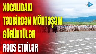 Xocalıda yallı gedildi: sülhməramlıları yolasalma mərasimindən möhtəşəm GÖRÜNTÜLƏR