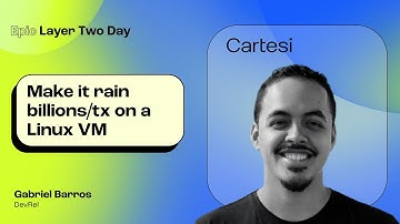 Make it rain billions/tx on a Linux VM (Gabriel Barros, Cartesi) | Epic L2 Day Paris