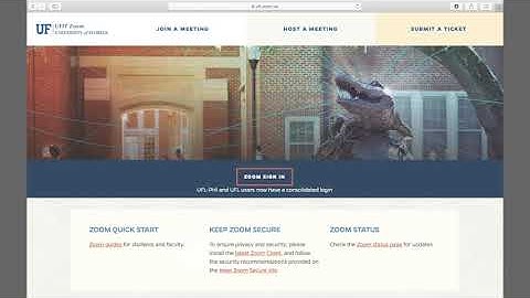 Checking Your UF Zoom Settings