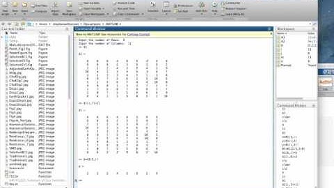 Matlab Arrays & Matricies