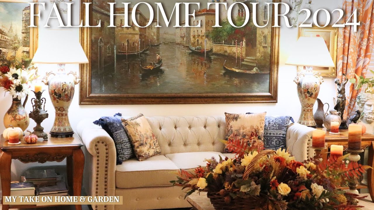 FALL HOME TOUR 2024πEnglish Country Manor House StyleπFALL DECORATING ...