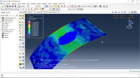 Simulation bird strike step by step in ABAQUS with PC3D Element