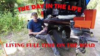 The day in the life living full time on the road overlanding in my 2000 Jeep Cherokee XJ